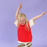 Chunky Rib V Neck Vest