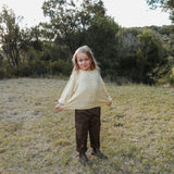 Organic Denim Cargo Pant - Clay