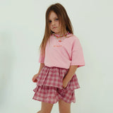 Organic Cotton Wave Tee - Pink
