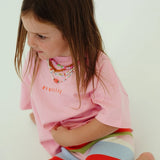 Organic Cotton Wave Tee - Pink
