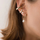Wave Huggies with Freshwater Pearl