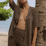 Lara Organic Cotton Shirt - Cacao