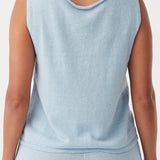 Poppy Vest - Sky
