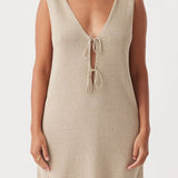 Poppy Mini Dress - Taupe