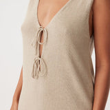 Poppy Mini Dress - Taupe
