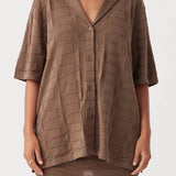 Lara Organic Cotton Shirt - Cacao