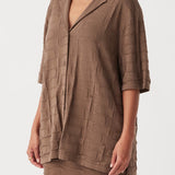 Lara Organic Cotton Shirt - Cacao