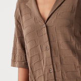 Lara Organic Cotton Shirt - Cacao