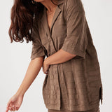 Lara Organic Cotton Shirt - Cacao