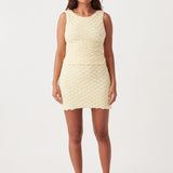 Mila Reversible Textured Tank - Butter