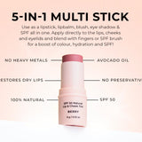 SPF 50 Natural Lip & Cheek Tint - Red Earth