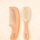 Wooden Baby Brush + Comb Set