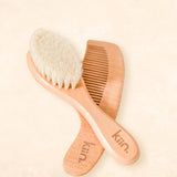 Wooden Baby Brush + Comb Set