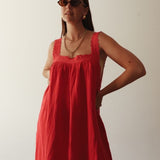 Juno Slip Dress - Red