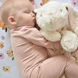 Ariel Bunny Dreams - Cream & Hazelnut Polka Dot Jumbo Comforter Blanket