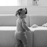Organic Cotton Modal Long Sleeve Bodysuit - Hojicha