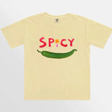 Spicy Boxy Crop T-Shirt - Butter