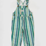 Evergreen Stripe Austin Denim Overalls
