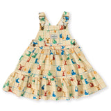Hopscotch Tully Tiered Pinafore Dress