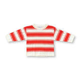 Organic 7-Stripe Long Sleeve Tee - Tomato