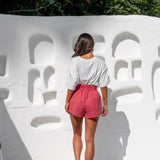 The Etta Short - Gingham Red