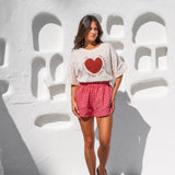 The Etta Short - Gingham Red