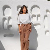 Bobbi Pant - Gingham Toffee