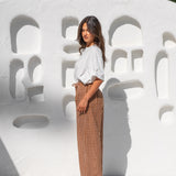 Bobbi Pant - Gingham Toffee