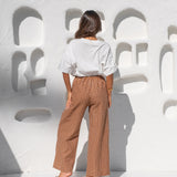 Bobbi Pant - Gingham Toffee