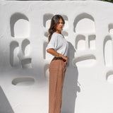 Bobbi Pant - Gingham Toffee