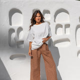 Bobbi Pant - Gingham Toffee