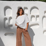 Bobbi Pant - Gingham Toffee