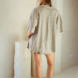 Resort Shirt - Cobalt Check