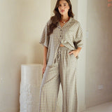 Resort Shirt - Cobalt Check