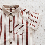 Candy Cane Collared Bodysuit/Shirt