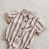 Candy Cane Collared Bodysuit/Shirt