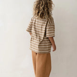 Basic Tee | Cocoa Stripe