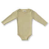 Organic Ribbed Essential Bodysuit - Pistachio