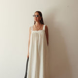 Juno Dress - Off White Polka Dot