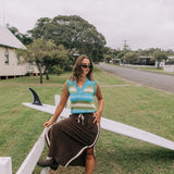 Terry Long Skirt Chocolate