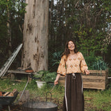 Terry Long Skirt Chocolate