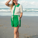 Terry Towelling Shorts - Green