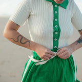 Terry Towelling Shorts - Green