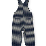 Railroad Stripe Austin Overalls - Indigo