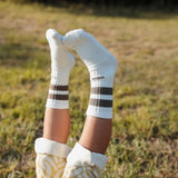 Have A Good Day Socks - Milk/Clay