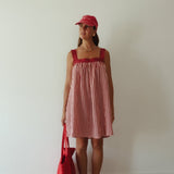 Juno Lace Mini - Pink And White Stripe