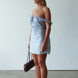 Sophie Dress - Blue Check