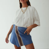 Athletic Linen Blend Tee - White