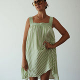 Juno Lace Mini - Green Stripe