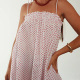 The Dotty Dress | White + Red | PRE-ORDER